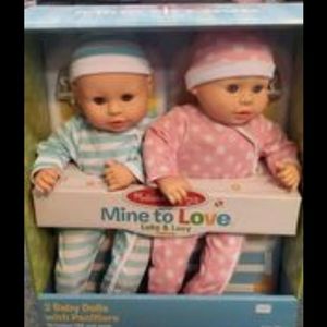 New Melissa & Doug Luke & Lucy Twin Dolls